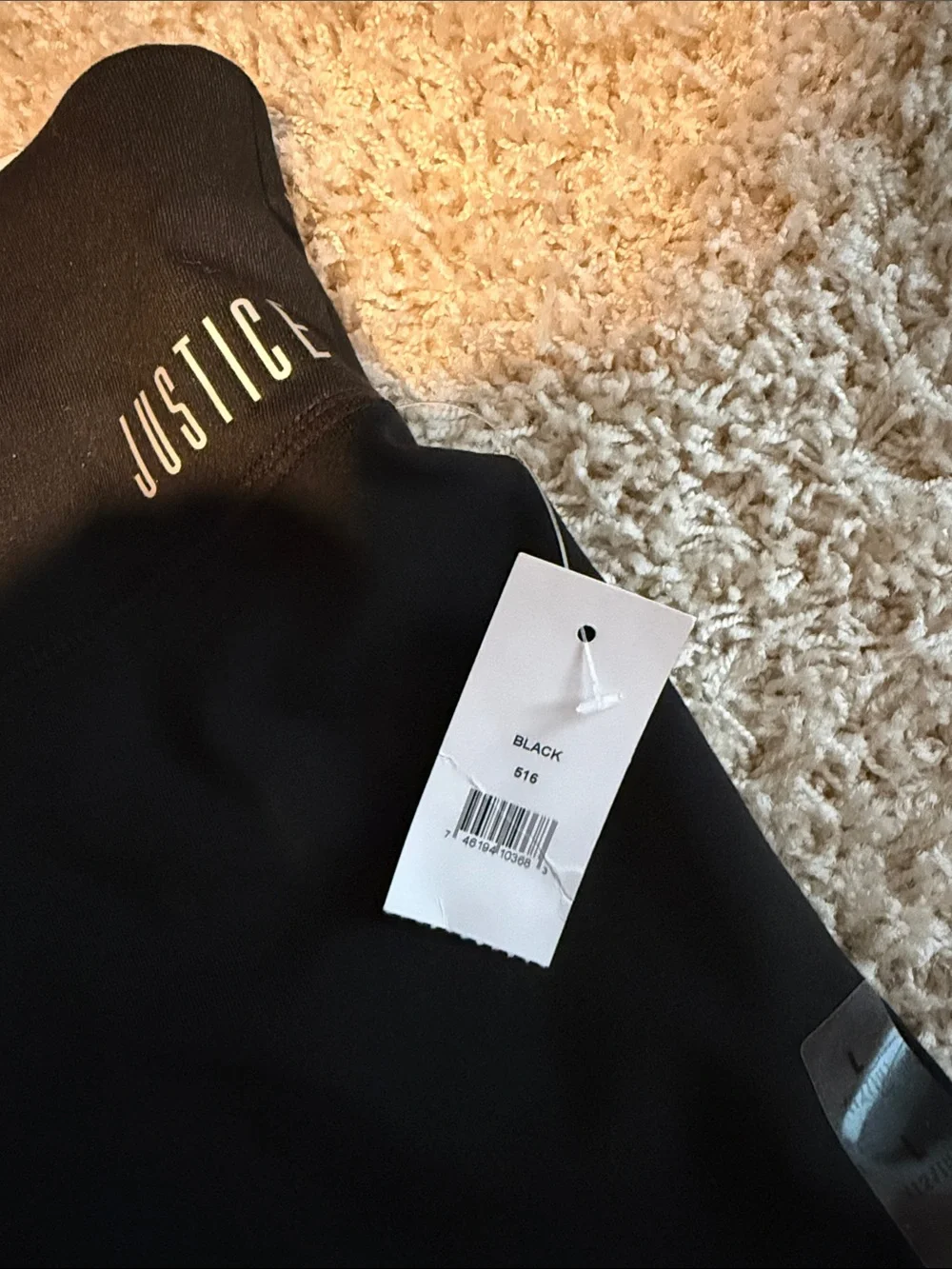 Justice Black Girls' Active Leggings
